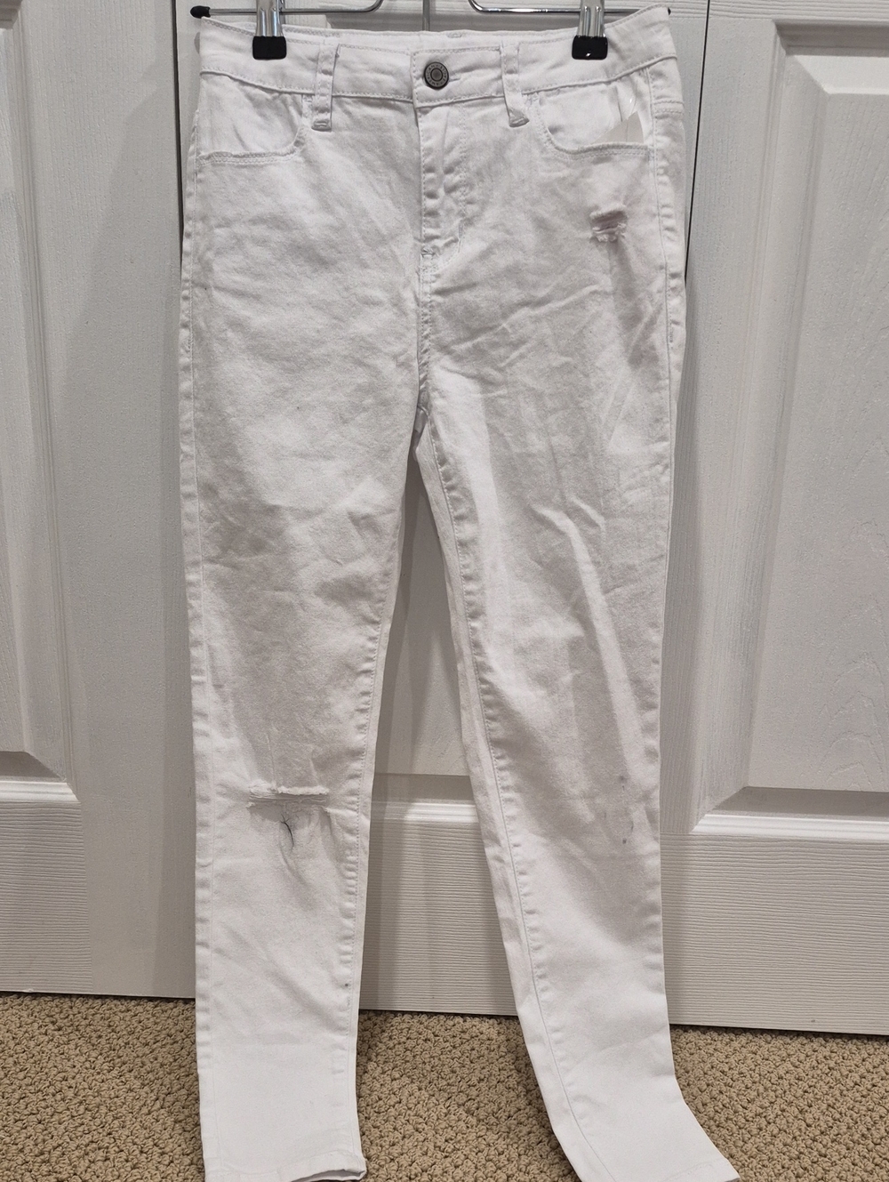 American Eagle Outfitters White Skinny Jeans - Slim Fit
